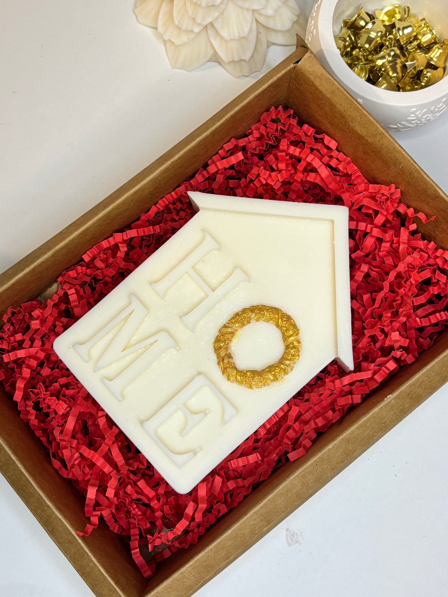 Candela Casa con Scritta "HOME" 🎄