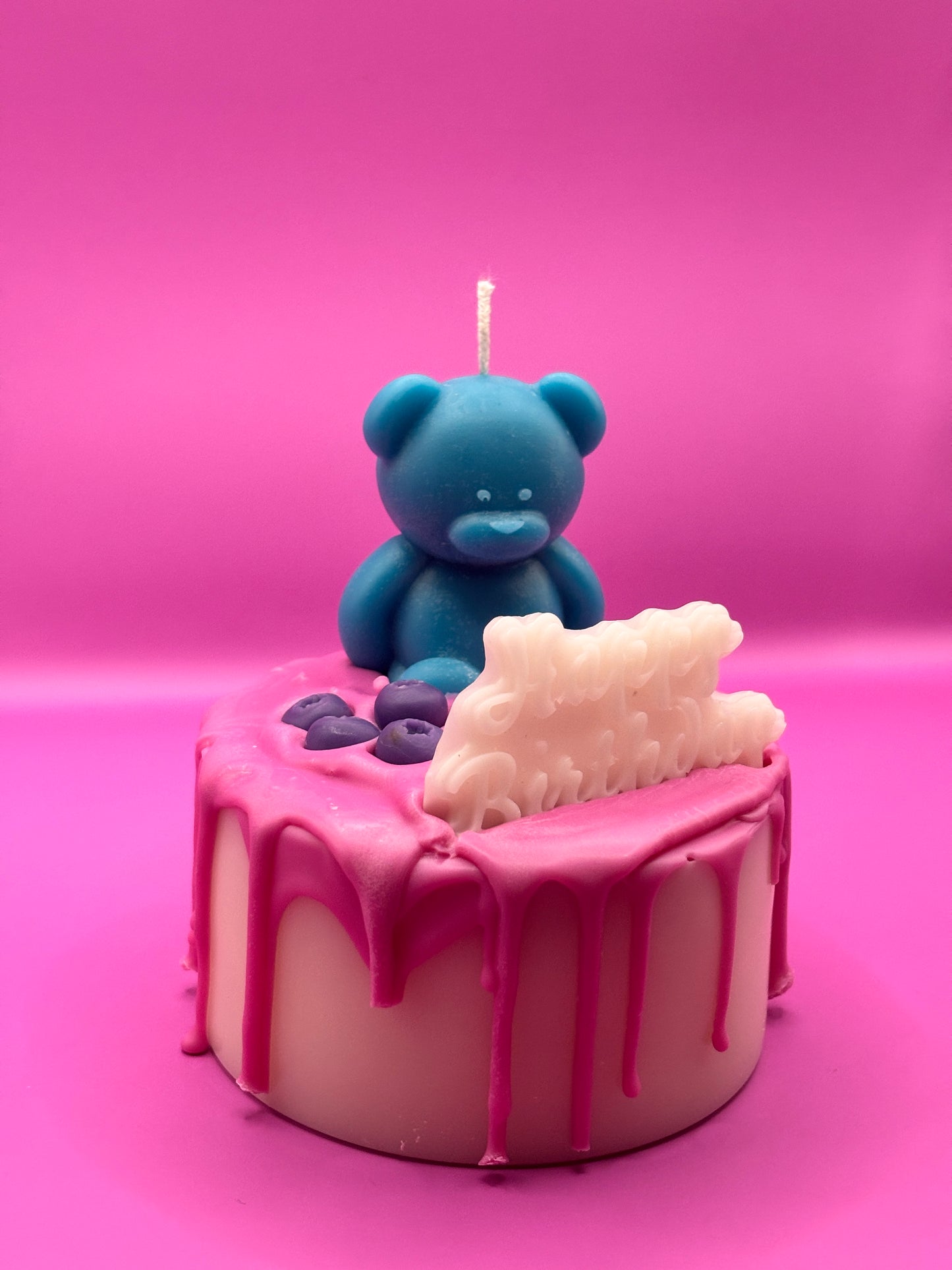 Candela Cake "Blue Bear Birthday"