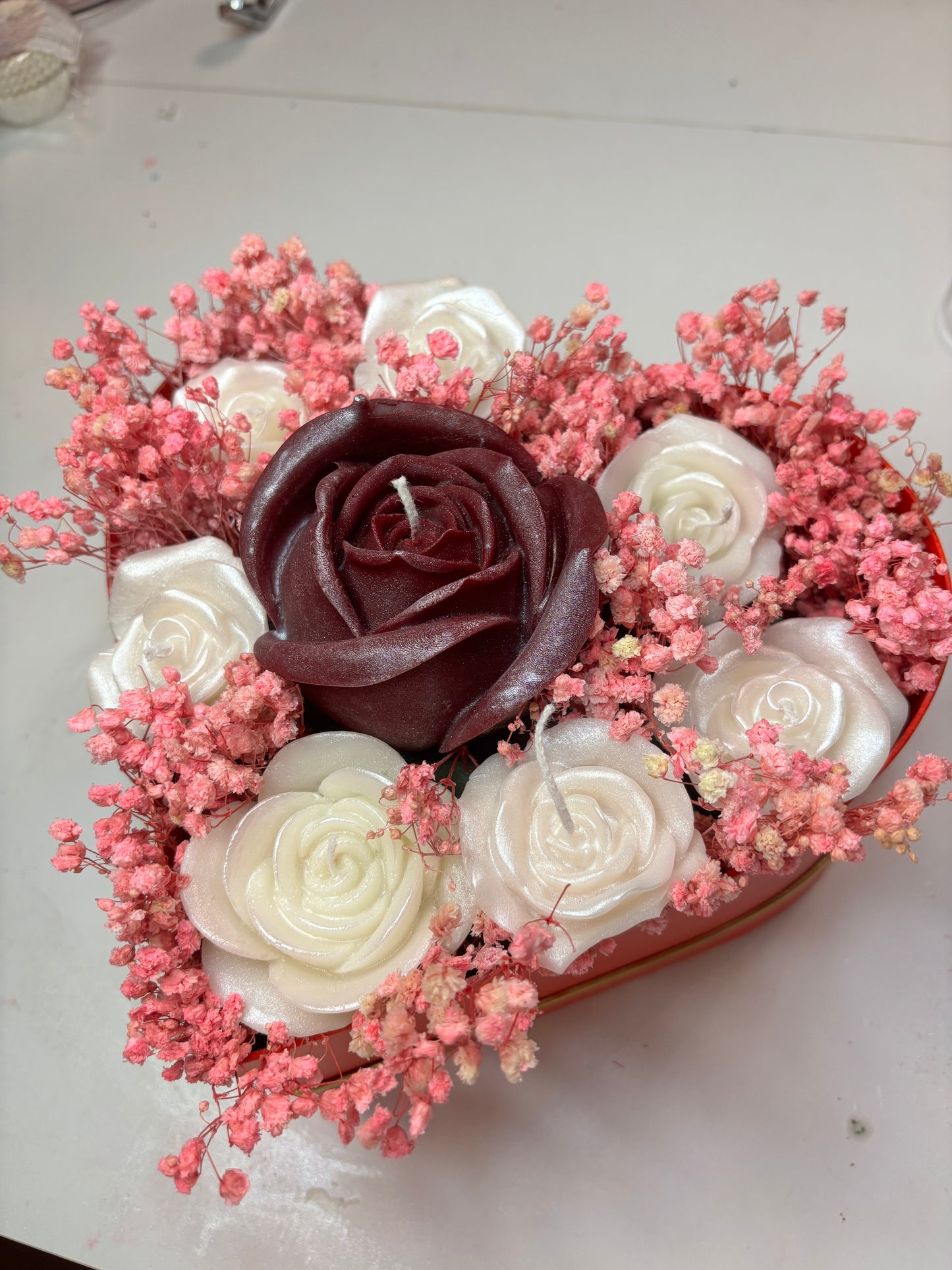 Box Cuore "Midnight Rose & Pearl