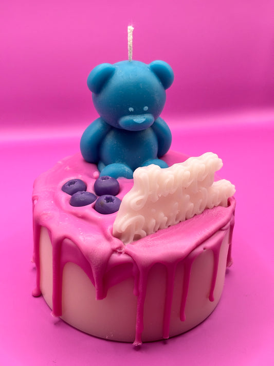 Candela Cake "Blue Bear Birthday"
