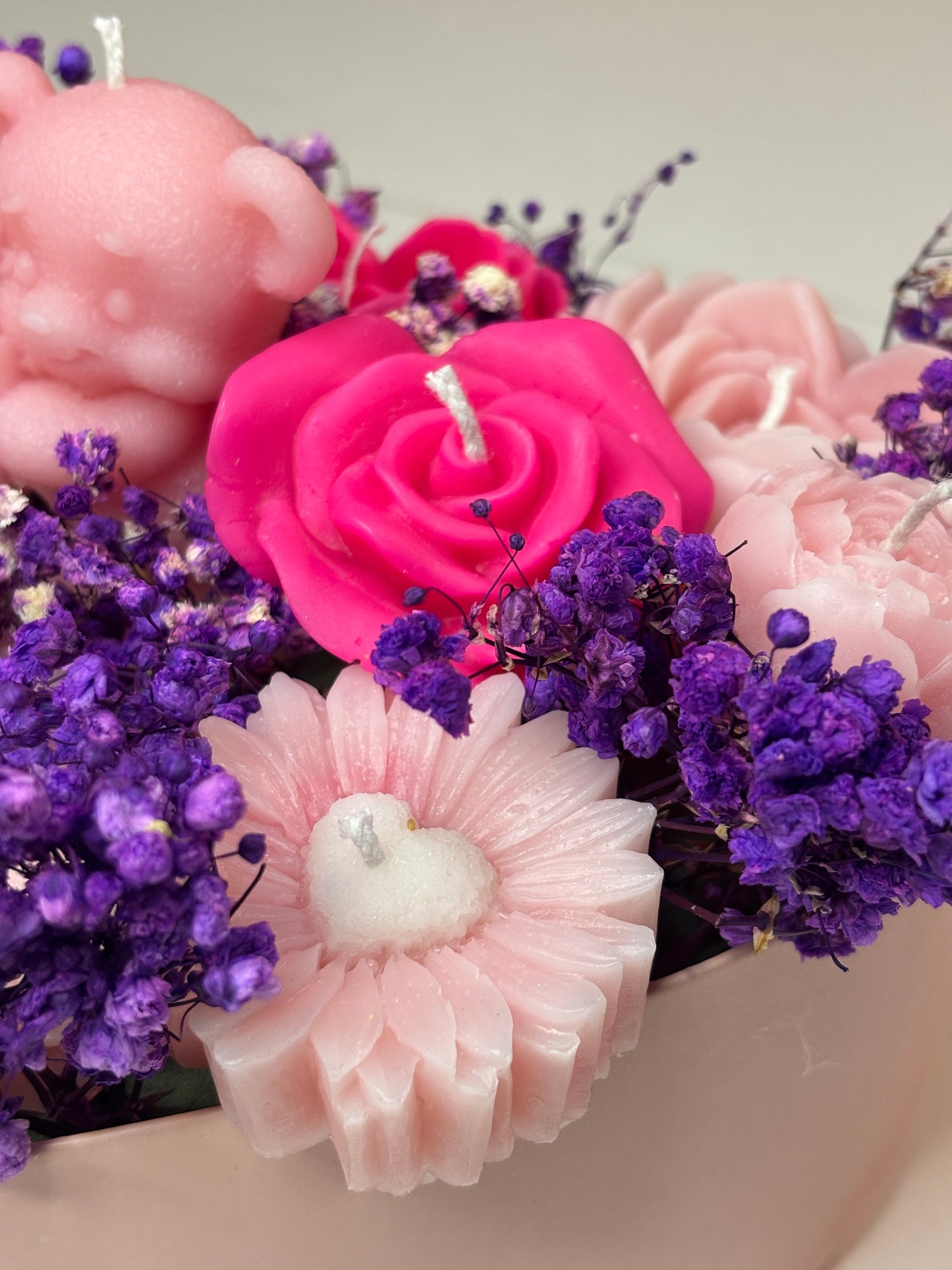 Box Cuore "Pink Bear & Lavender